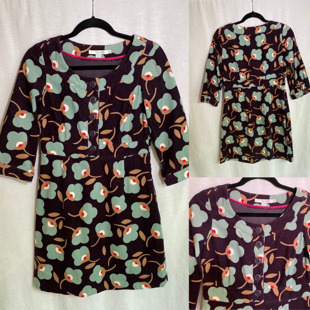 ❄️❄️Boden size 4P corduroy dress, side zipper